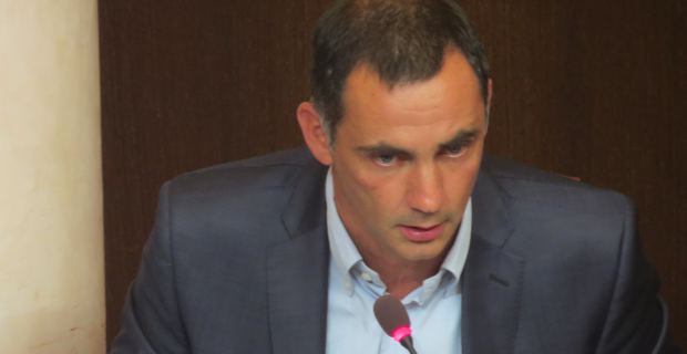 Gilles Simeoni, conseiller territorial, leader de Femu a Corsica et maire de Bastia.