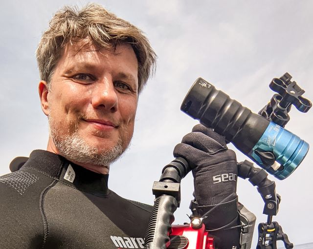 Pierre-Jean Beaux, amateur de plongée sous-marine, photographie les espèces corses