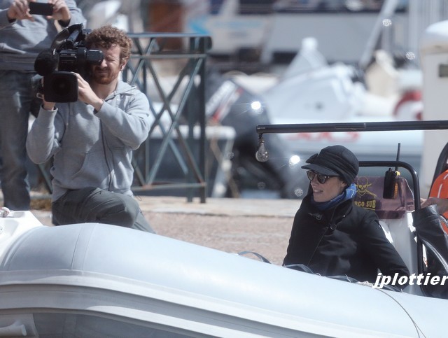 Départ d'Allessandra Sublet sur le site de l'épave du B17