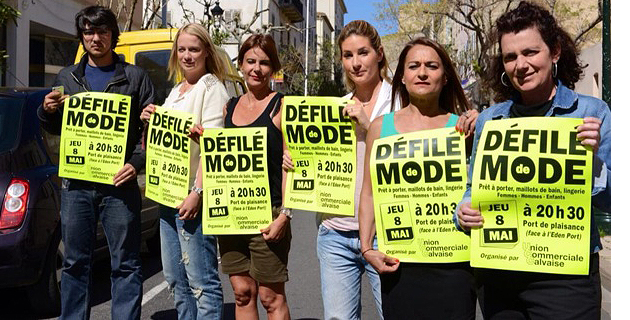Défilé de mode sur le port de Calvi le 8 mai