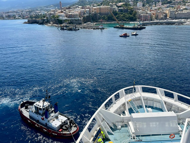 L'exercice en mer vise à sécuriser les plaisanciers du port de Bastia. Photo : CCI