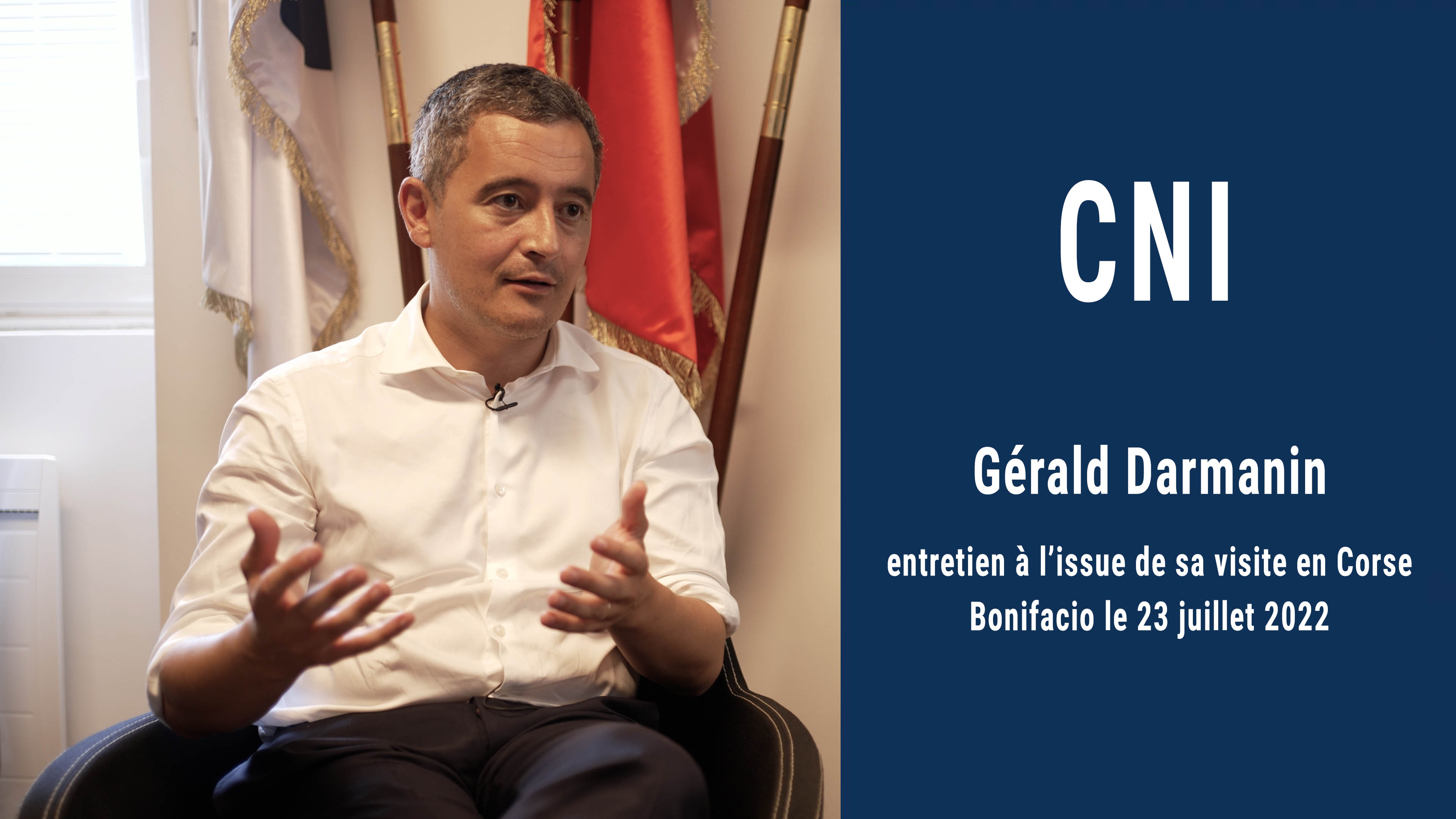 Gérald Darmanin à CNI : "Je suis prêt à discuter de ce que veulent les Corses avec beaucoup d’écoute, mais ferme sur les principes"