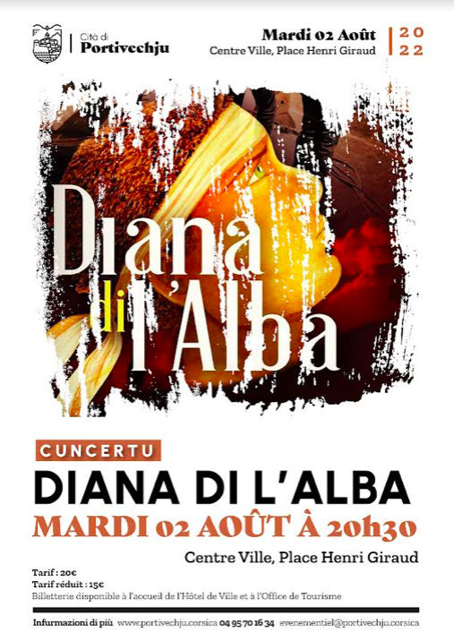 Diana di l'Alba in cuncertu in Portivechju !