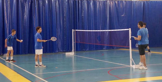 Partie de badminton