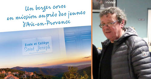 Séances de dédicaces en Corse avec Pierre-Paul Calendini pour "Un berger corse en mission auprès des jeunes d'Aix-en-Provence" :