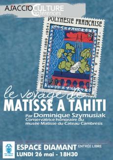 "Le voyage de Matisse à Tahiti", une conférence de Dominique Szymusiak