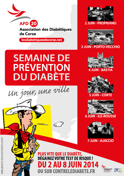 Le tour de Corse de la prévention du diabète du 2 au 7 juin
