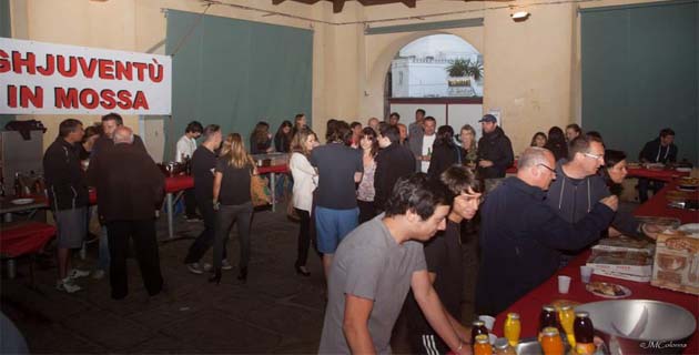 Ghjuventù in Mossa : Les remerciements après la fête
