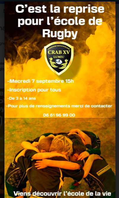 C'est la reprise ce mercredi pour l'école de rugby de Balagne