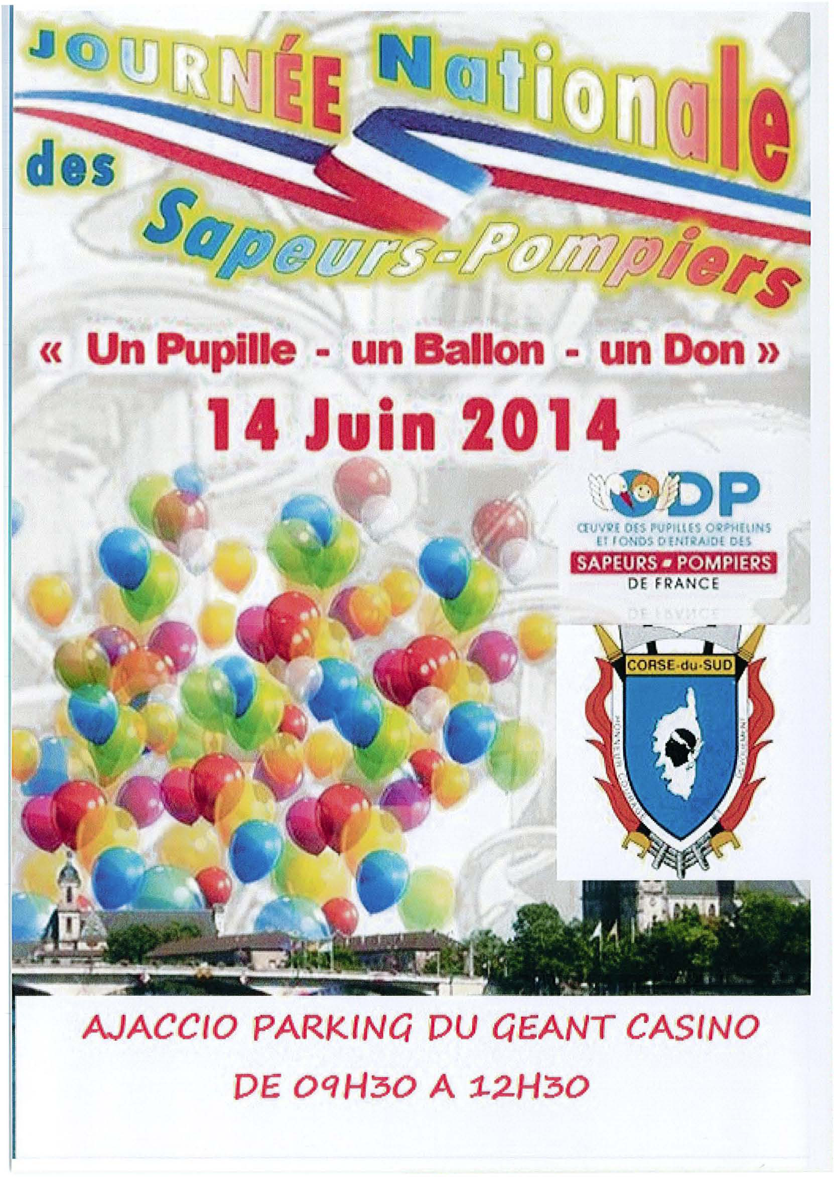 Journée nationale des sapeurs-pompiers à Ajaccio : Un pupille, un ballon, un don