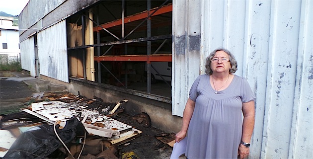 Thérèse Lavanchy constate les dégâts