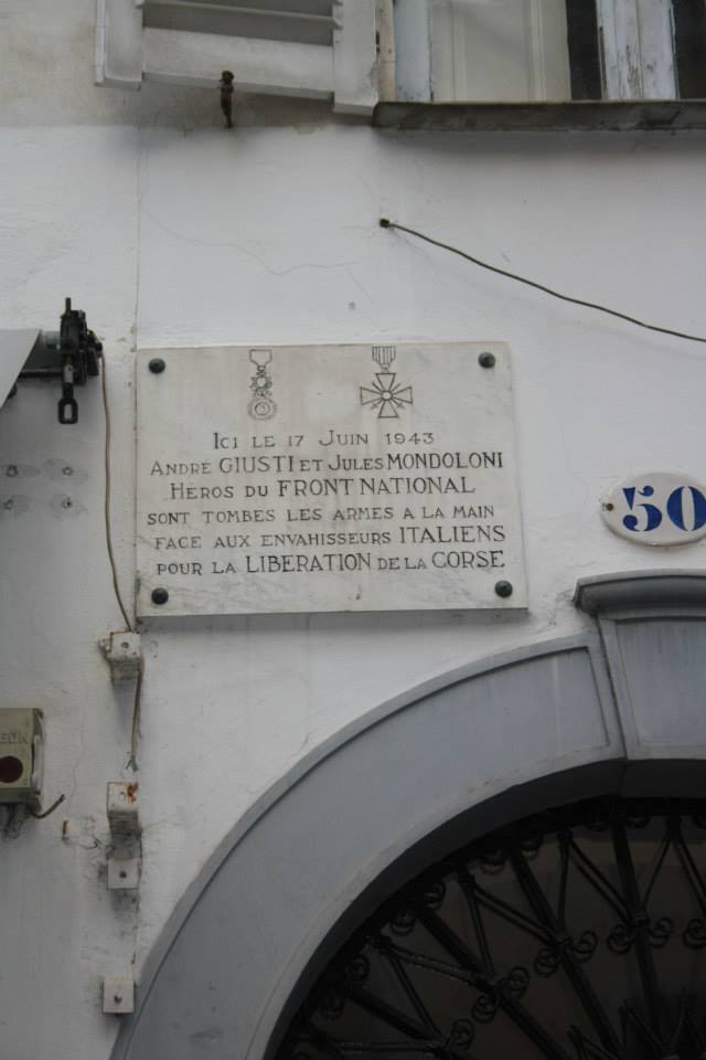 Cérémonie pour André Giusti et Jules Mondoloni à Ajaccio