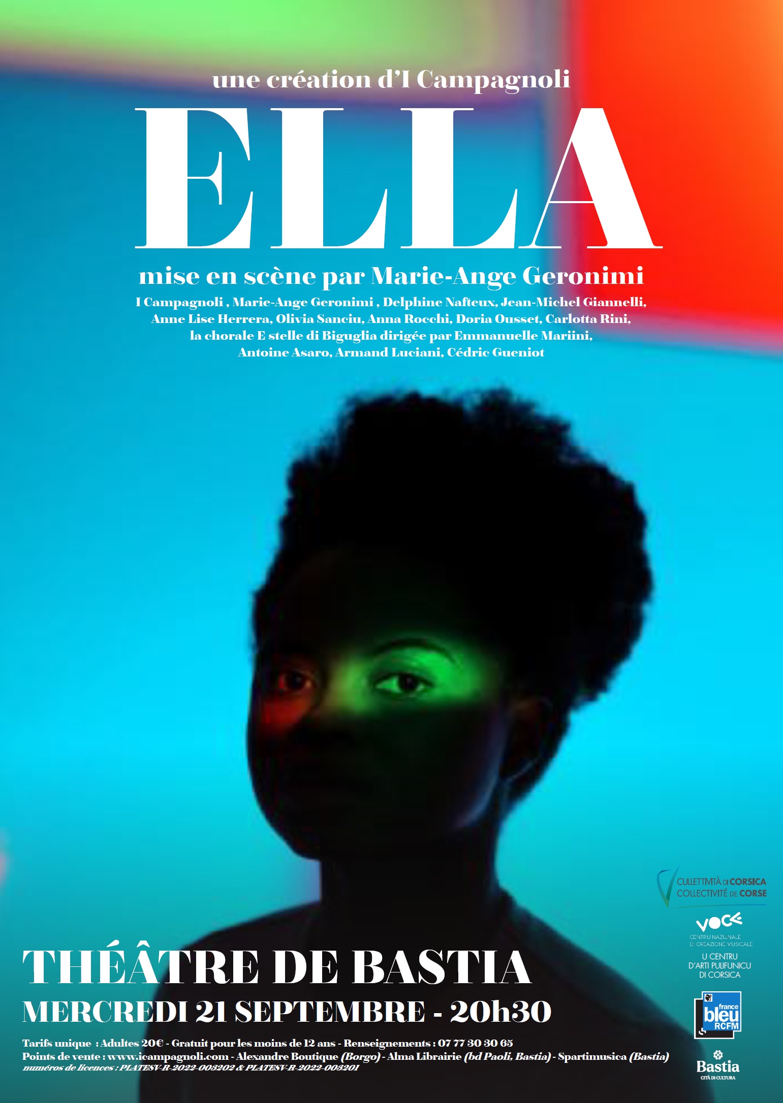 Bastia : « Ella » le nouveau spectacle d’I Campagnoli ce mercredi 21 septembre au théâtre