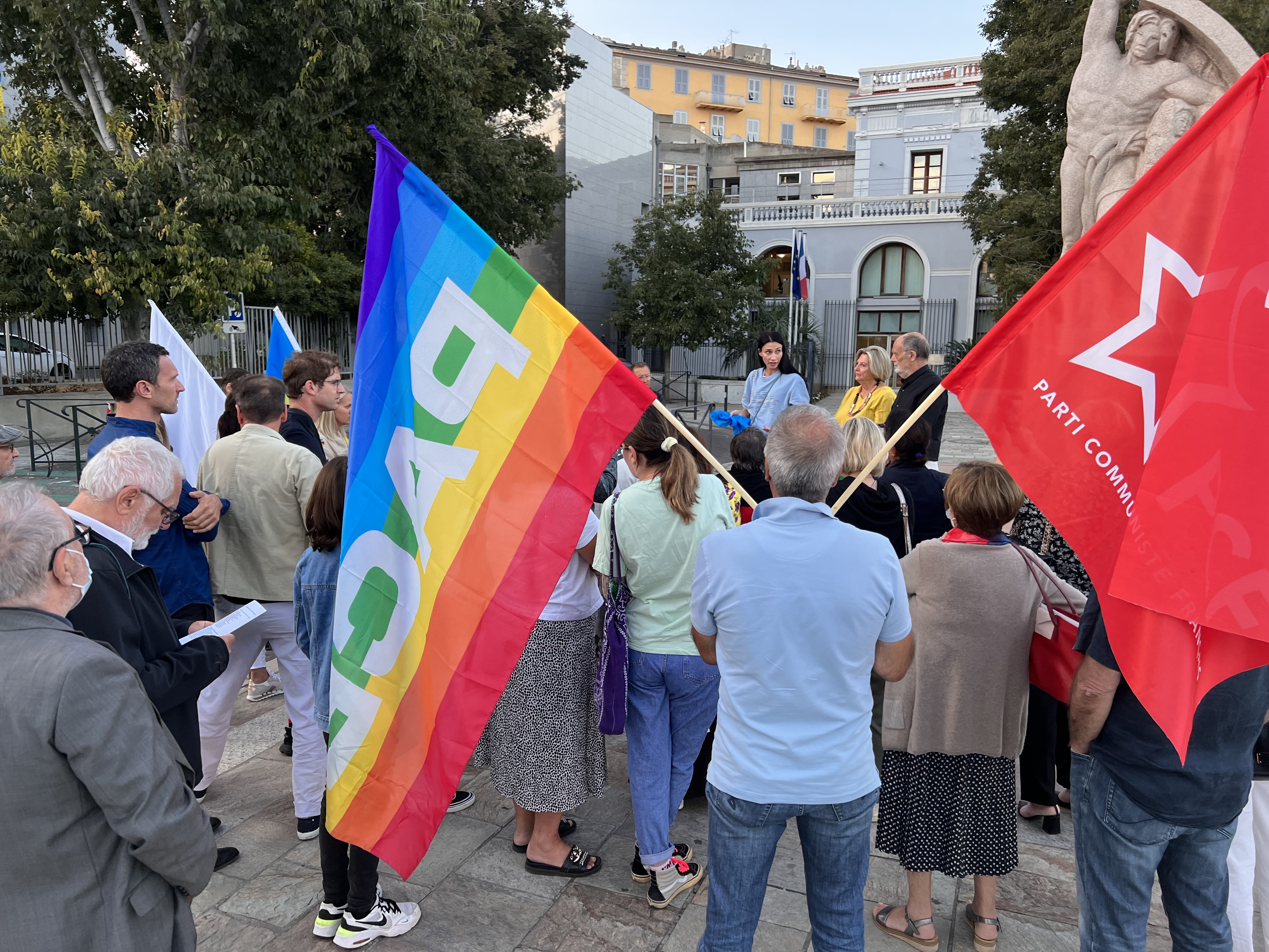A Bastia, une trentaine de personnes rassemblées pour la paix