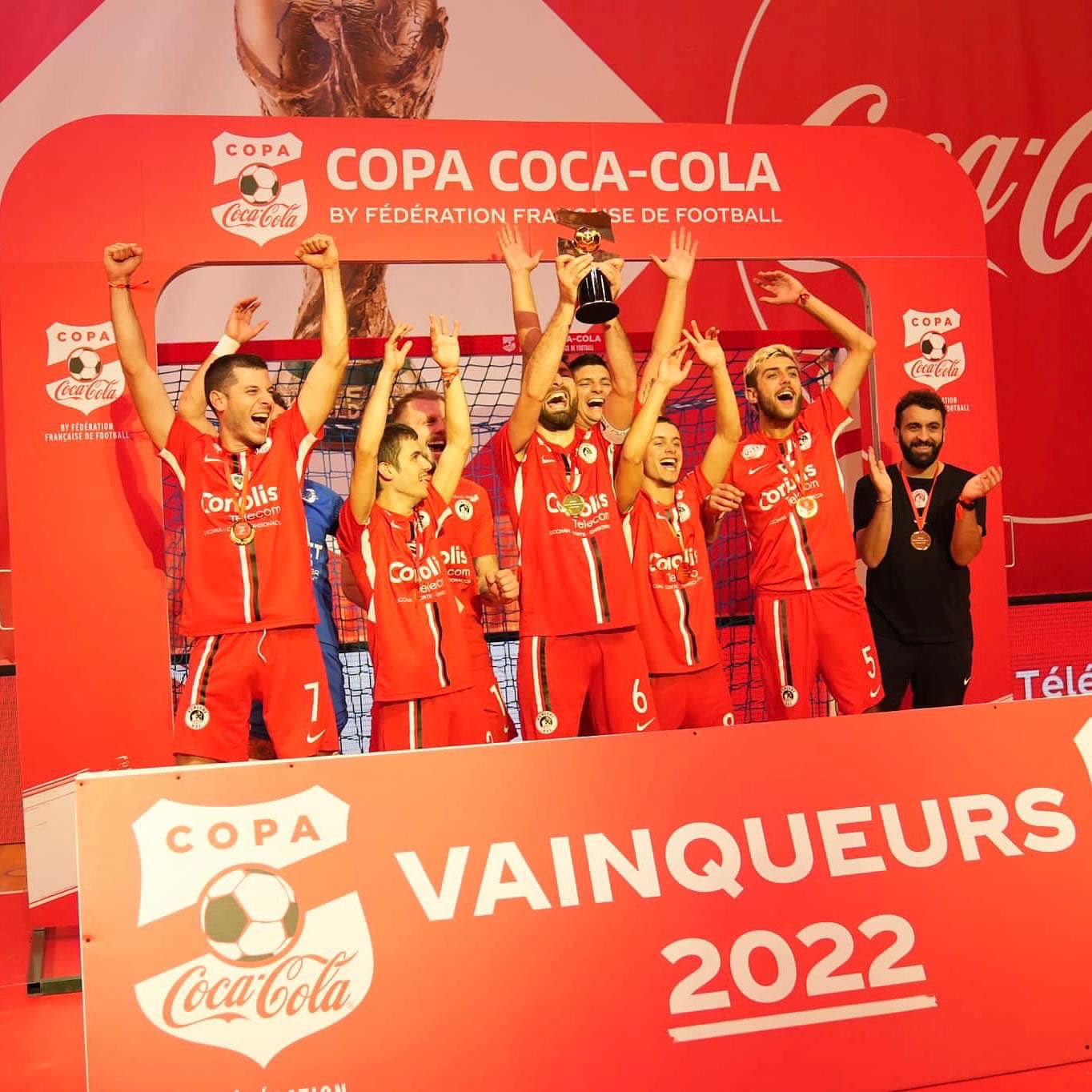 L'USJ Furiani vainqueur de la Copa Coca Cola de futsal (photo USJF)