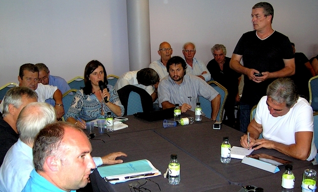 Les socioprofessionnels de Corse-du-Sud se sont réunis lundi matin à la CCI. (Photo : Yannis-Christophe Garcia)