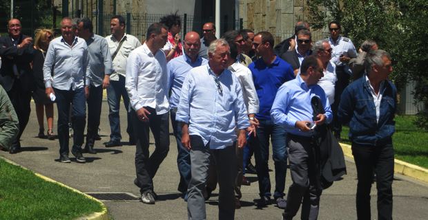 Socioprofessionnels et élus à Bastia.