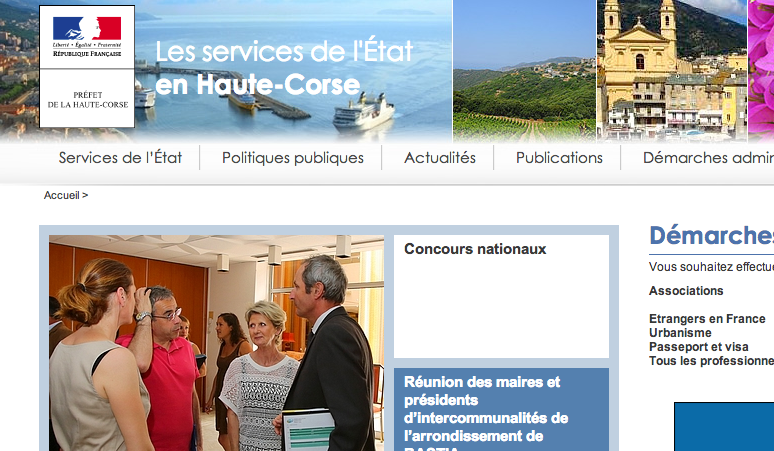 Démarches en ligne sur le site Internet de la préfecture de la Haute-Corse