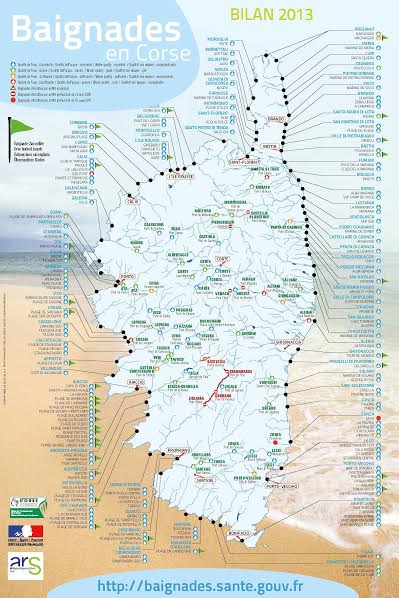 La qualité des eaux de baignade en mer et en eaux douces: Les premiers résultats de l'ARS
