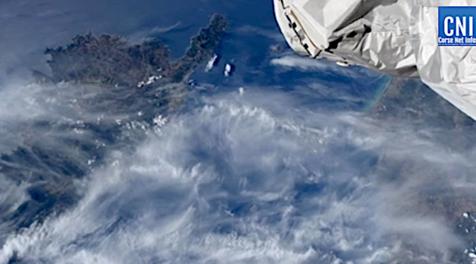 A bord de l'ISS, l'astronaute français, Thomas Pesquet, a souvent photographié la Corse