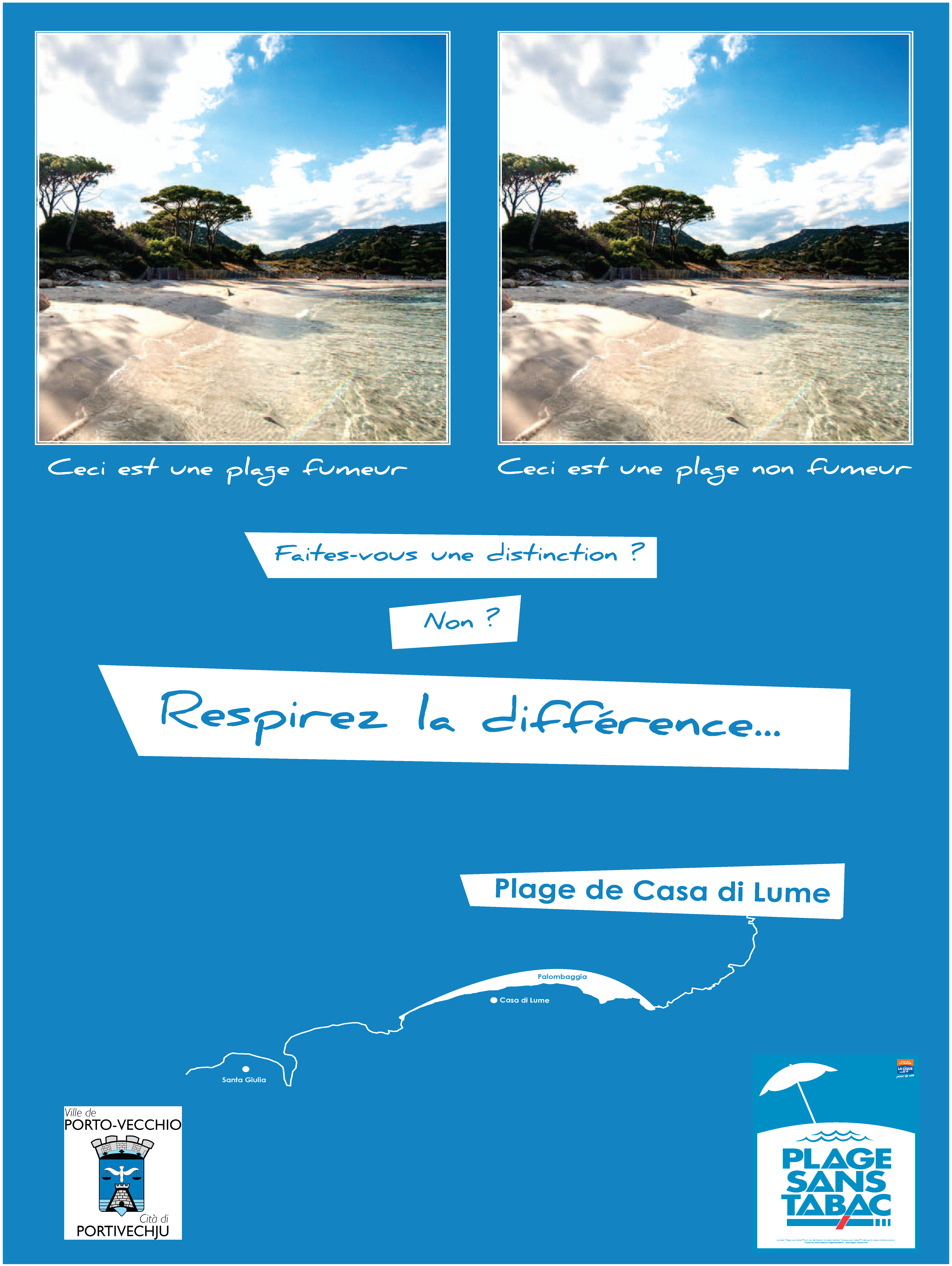 Casa di Lume, à Palombaggia, première plage sans tabac de Corse