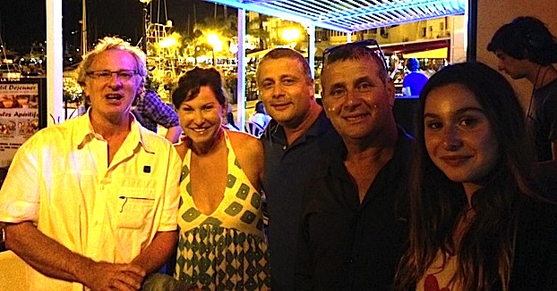 Evelyne Thomas à la présentation des vins du domaine Ronca