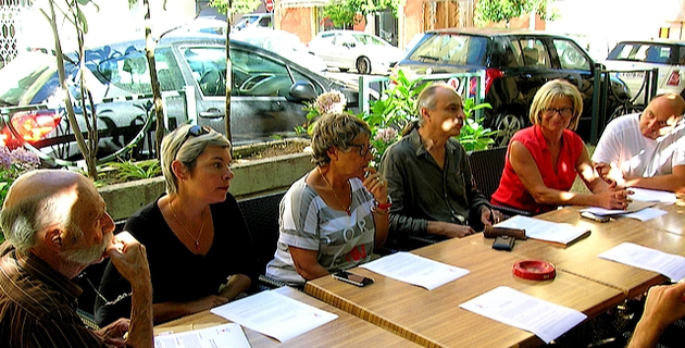 Lors de la conférence de presse qui s'est déroulée mercredi à Ajaccio, la Ligue des Droits de l'Homme en Corse a réclamé l'instauration d'un « véritable processus démocratique en Corse ». (Photo : Yannis-Christophe Garcia)