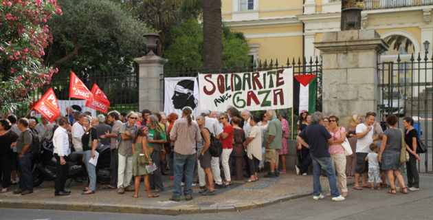 Second rassemblement de soutien au peuple palestinien à Ajaccio