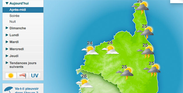 Haute-Corse : Alerte aux orages et au vent