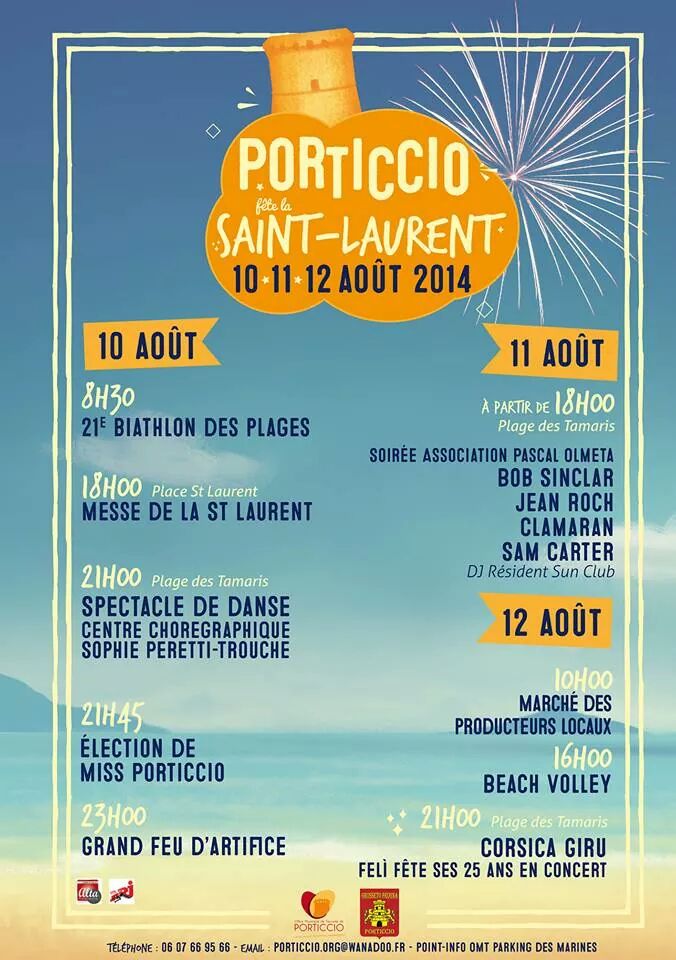  Porticcio fête Saint Laurent, son patron