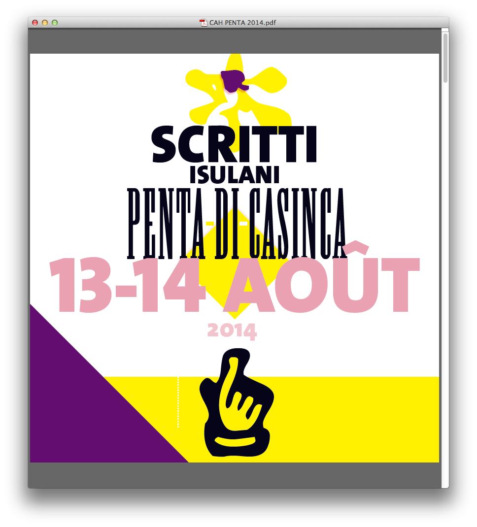 Deux jours pour les Scritti Isulani de Penta-di-Casinca
