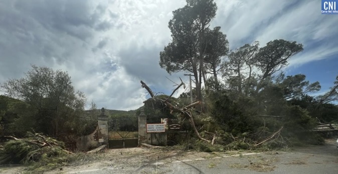 La tempête du 18 août 2022 en Corse.