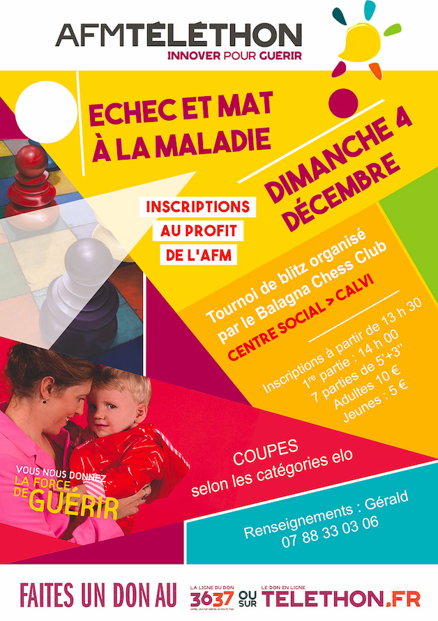 A Bastia et Ajaccio, ce weekend, on joue aux échecs pour le Téléthon 