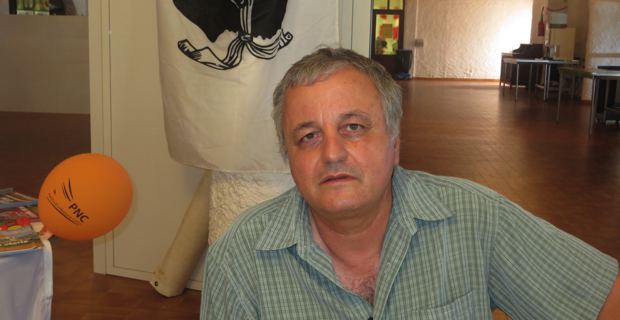 François Alfonsi, nouveau président de l'ALE (Alliance libre européenne), maire d'Osani et membre de l'Exécutif du PNC.