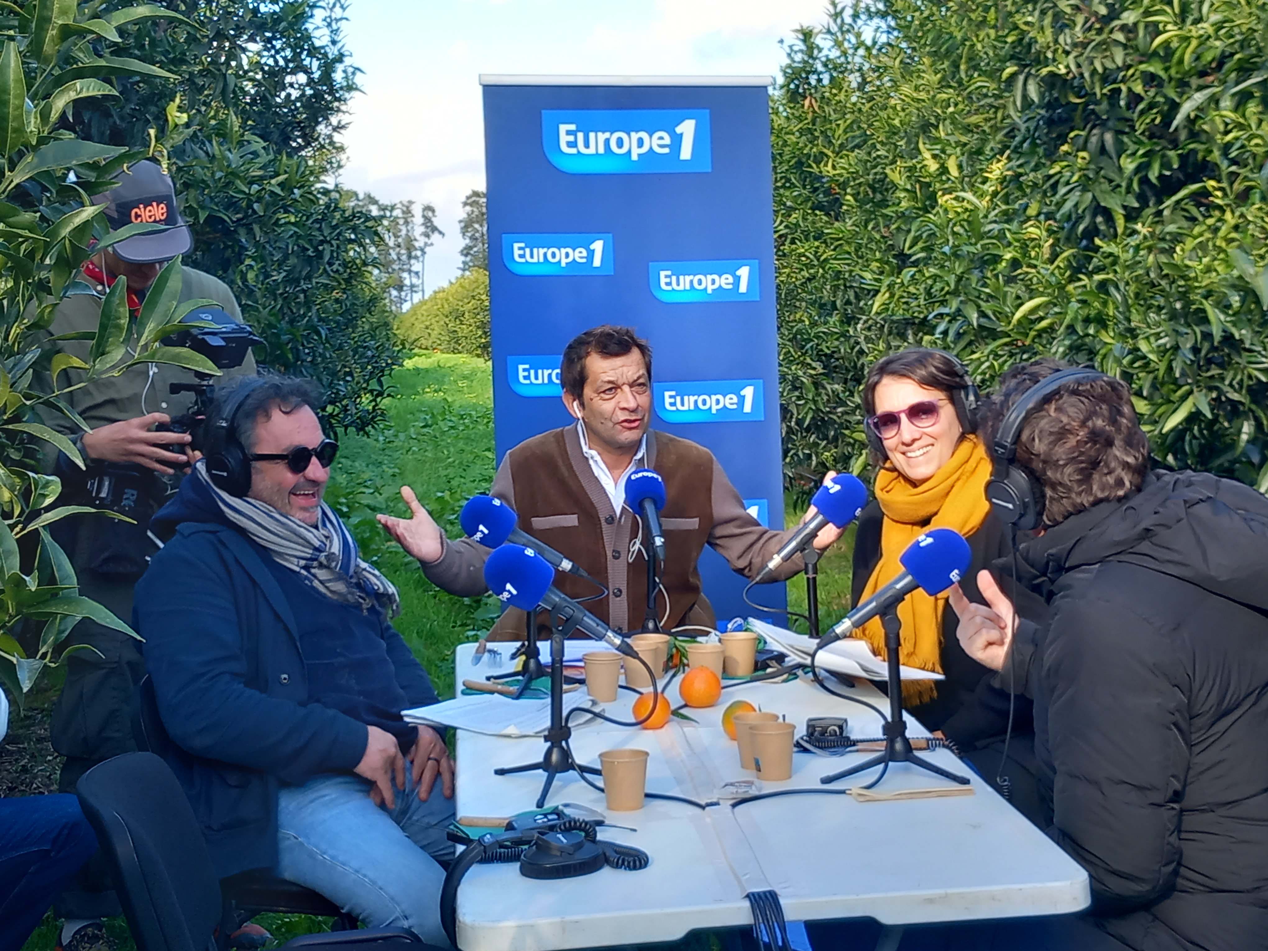 Laurent Mariotte pose son micro à Venzolasca