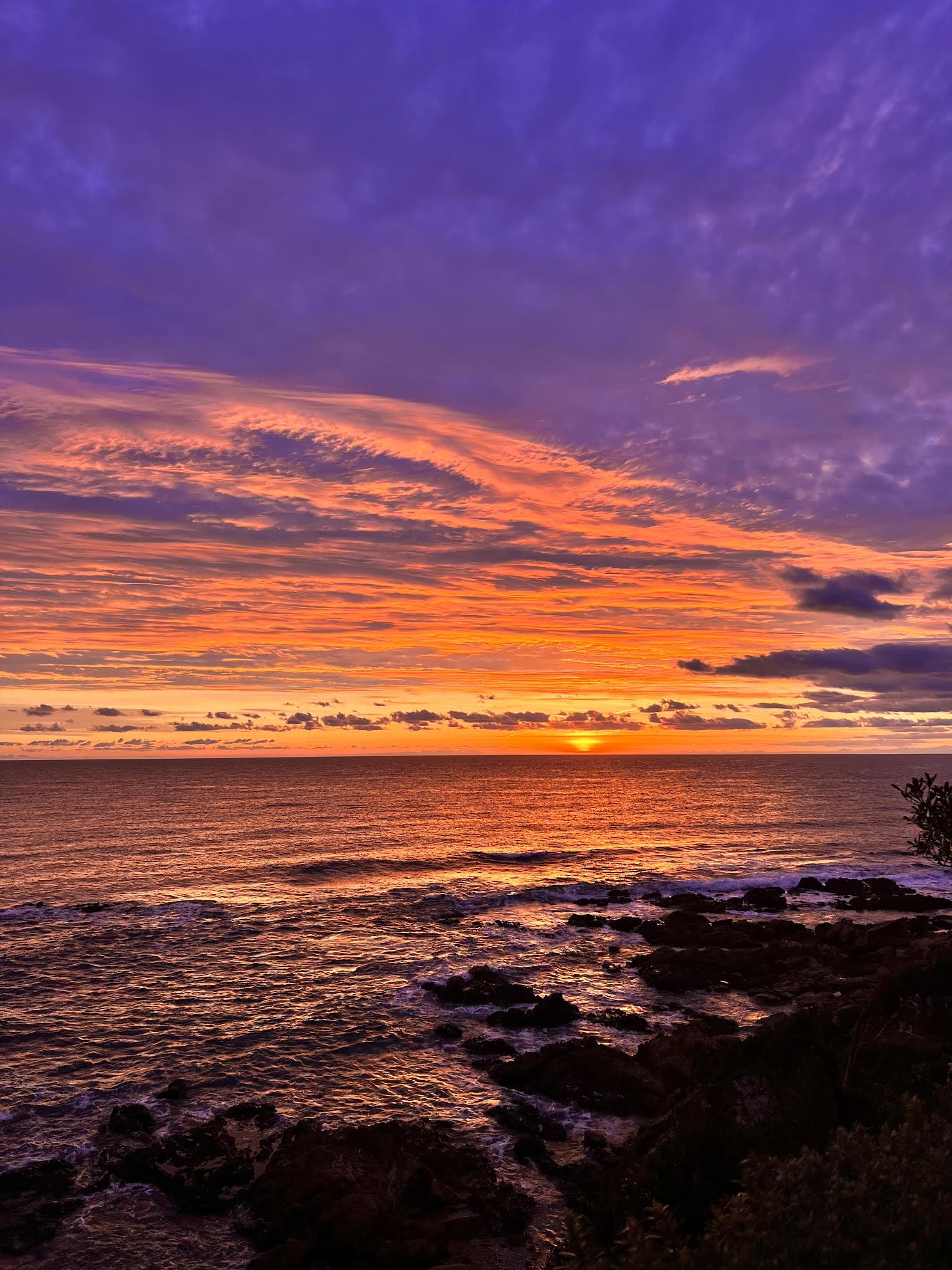 La photo du jour : ciel enflammé plage de Tarcu