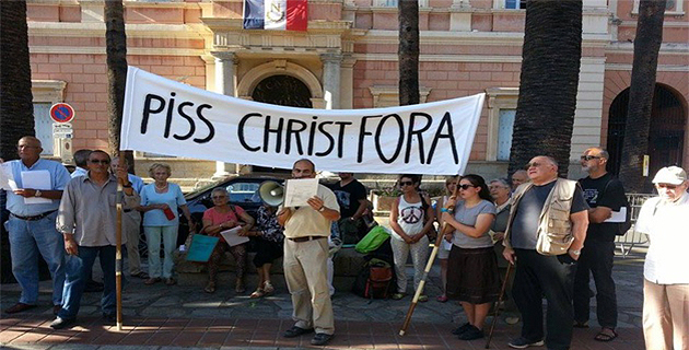 Nouvelle manifestation contre le Piss Christ d'Andres Serrano