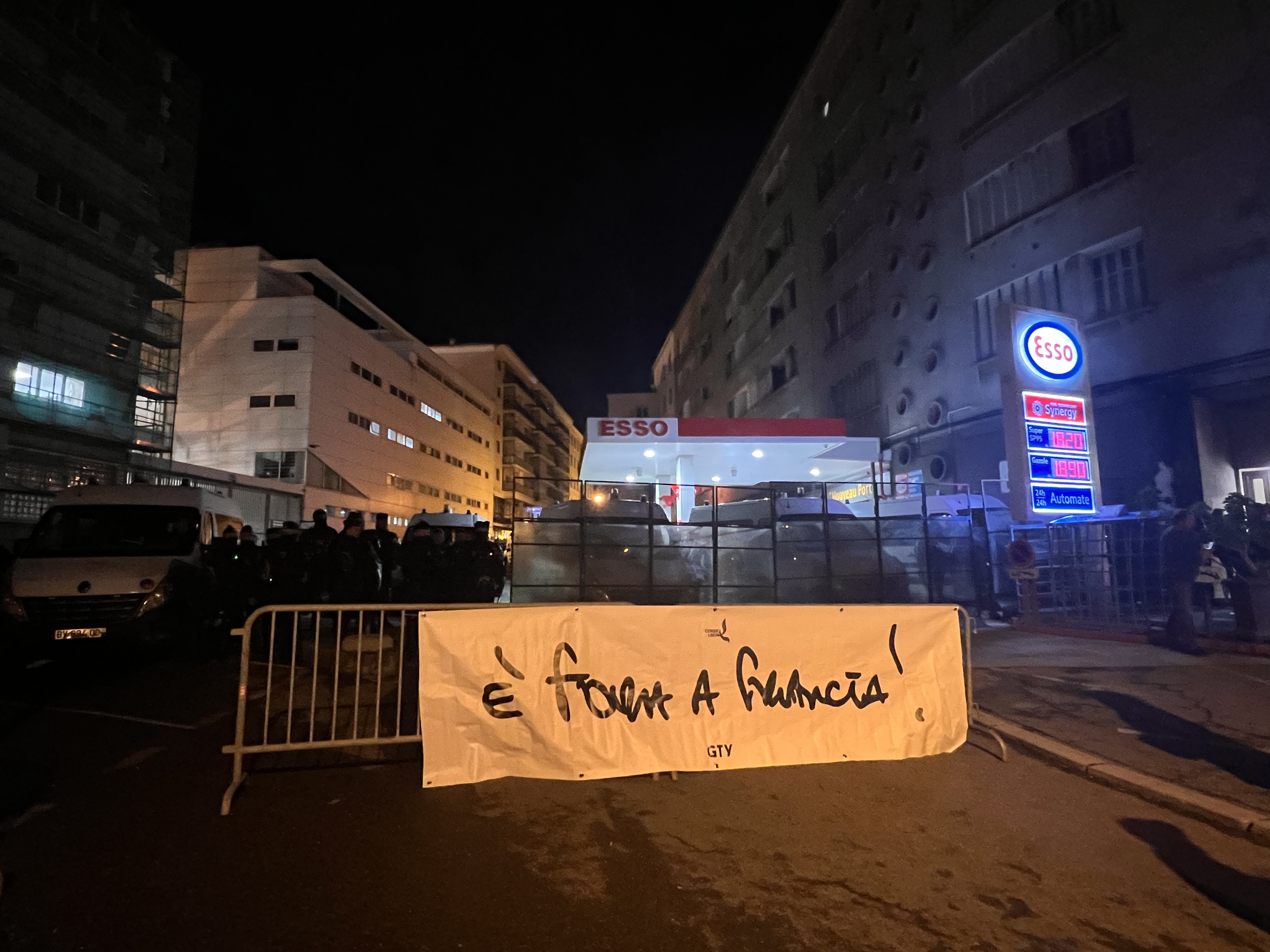 Un rassemblement à Bastia après l’interpellation de 8 militants nationalistes