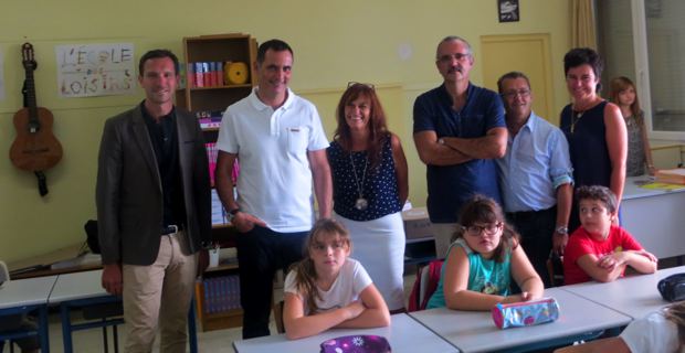 Dans une classe de l'école primaire bilingue Campanari.