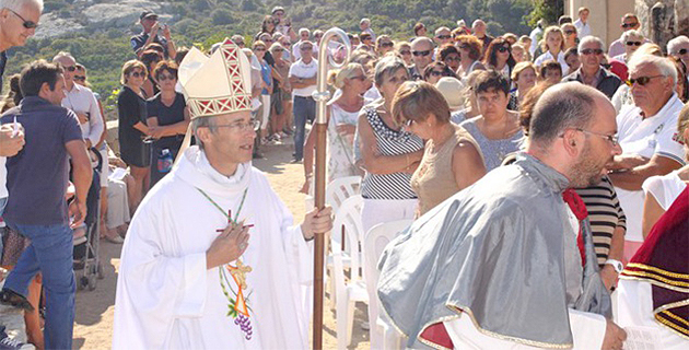 Mgr Olivier de Germay a présidé à Calvi les cérémonies di a Madonna di a Sarra