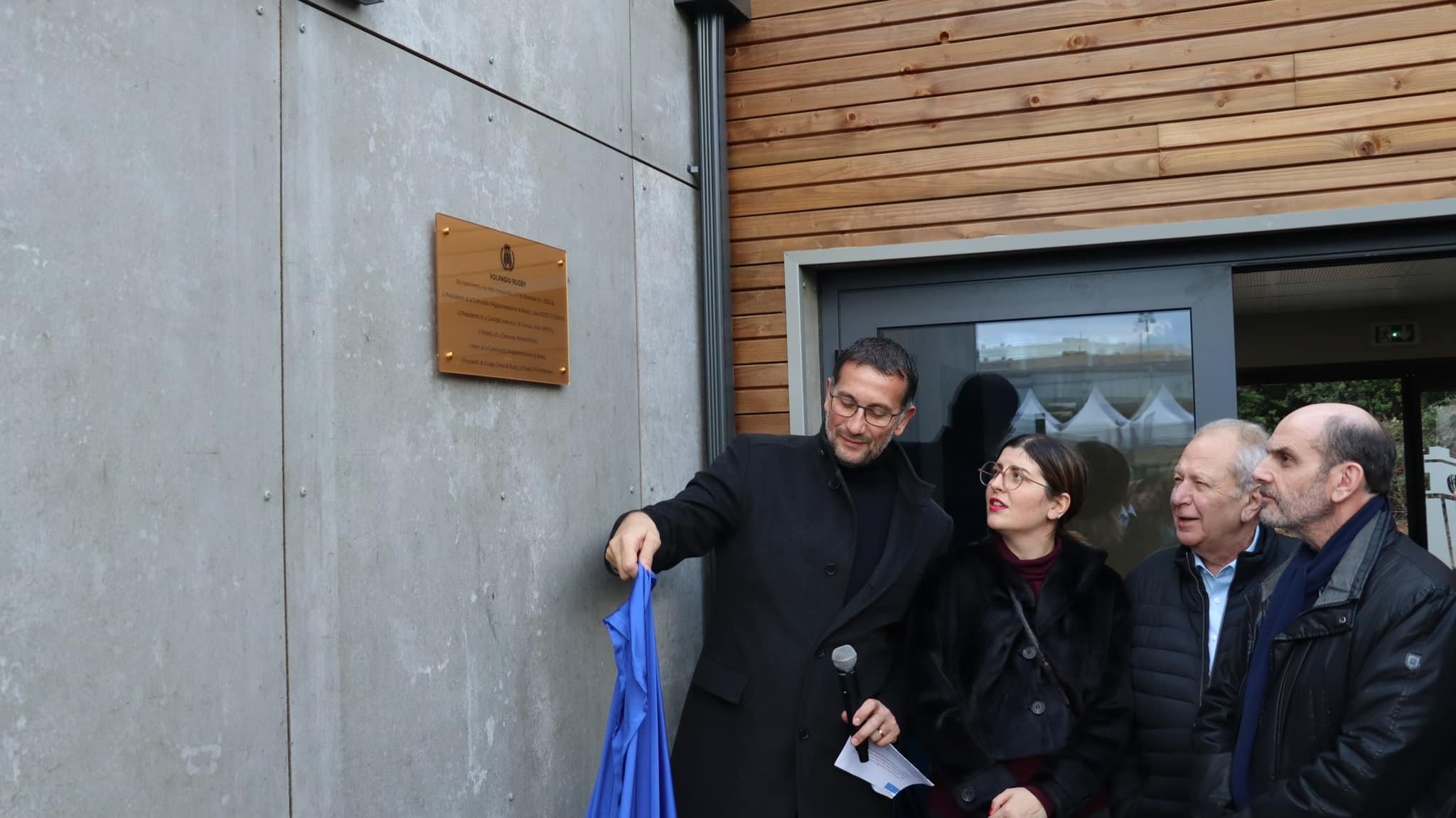 Inauguration des vestiaires de Volpagiu (photo CAB)