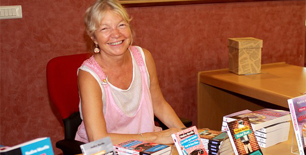 Nadine Monfils "invite" Mémé Cornemuse à la Bibliothèque-médiathèque municipale de Calvi