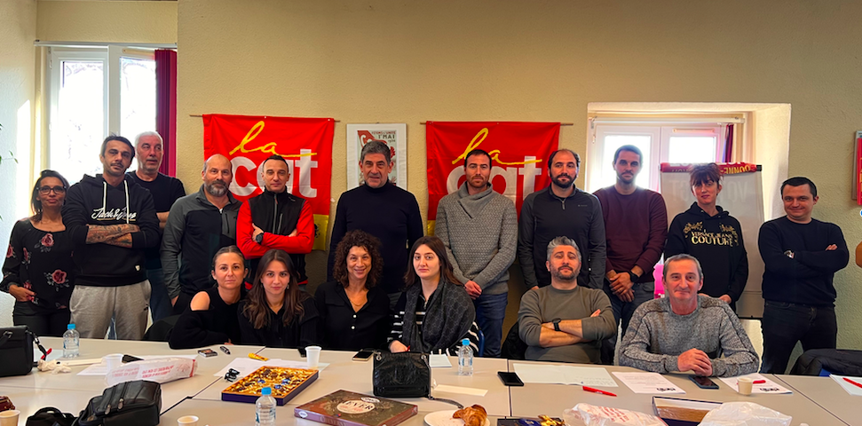 La réunion de la CGT Fapt 2B ce matin à Bastia