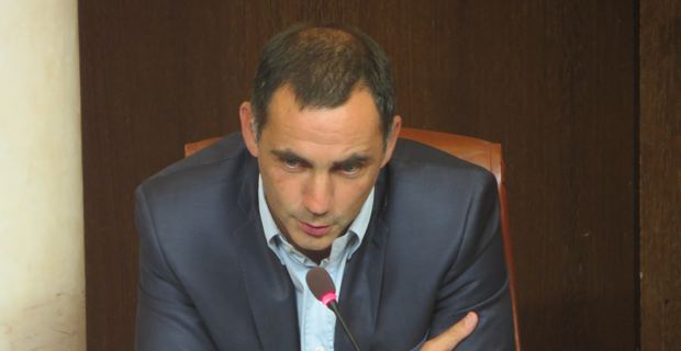 Gilles Simeoni, leader nationaliste modéré, conseiller territorial de Femu a Corsica et maire de Bastia.