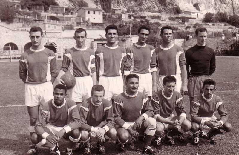 Debout de gauche à droite : Bastelica, Santollala, Mandrichi, Vincenti, Abderhamane, Tamburini. Accroupis ; Valentini, Negroni, Cinquini, Muraccioli, Pasqualetti (DR)