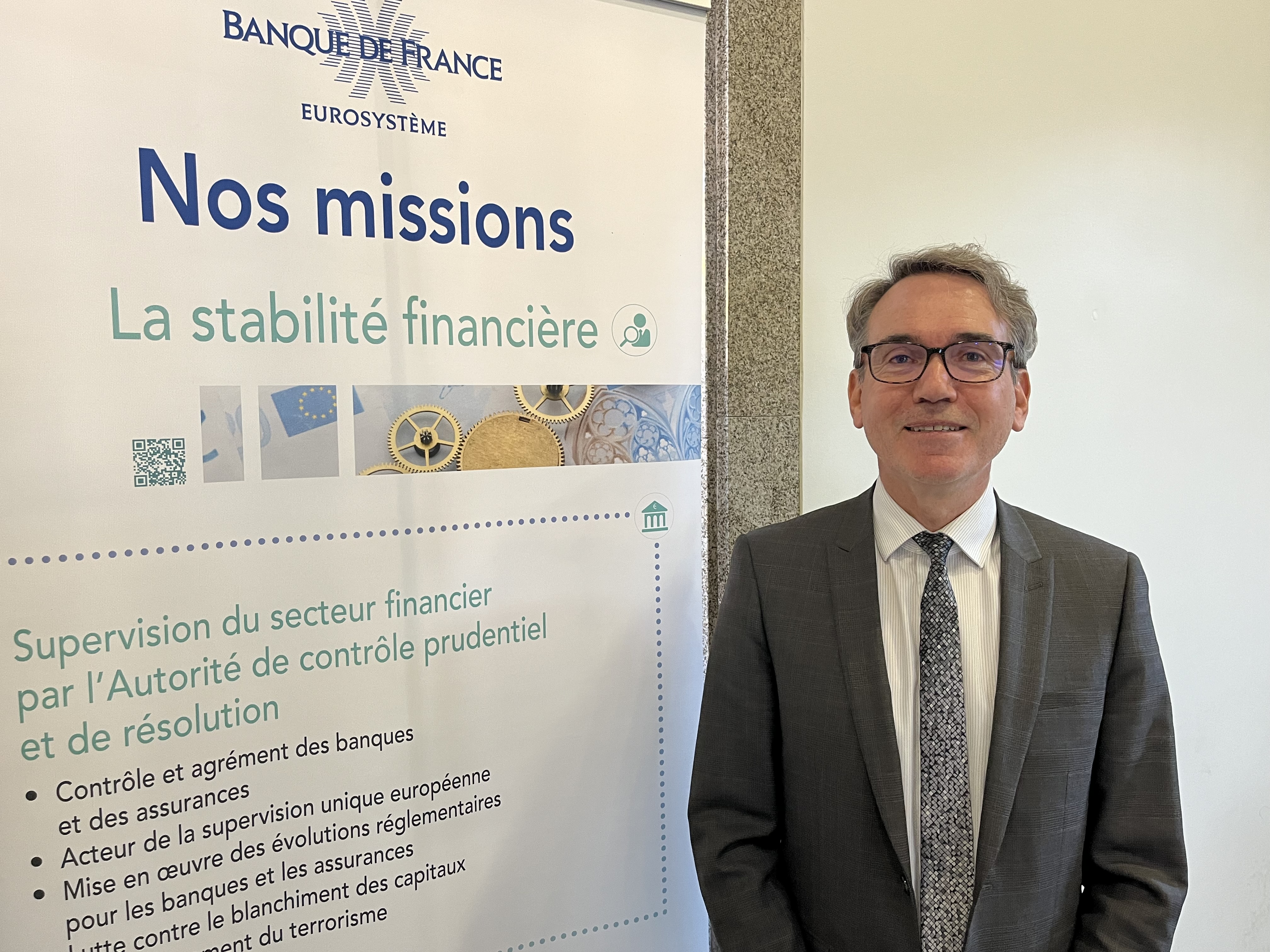 Jean-Luc Chaussivert, directeur régional de la Banque de France en Corse.