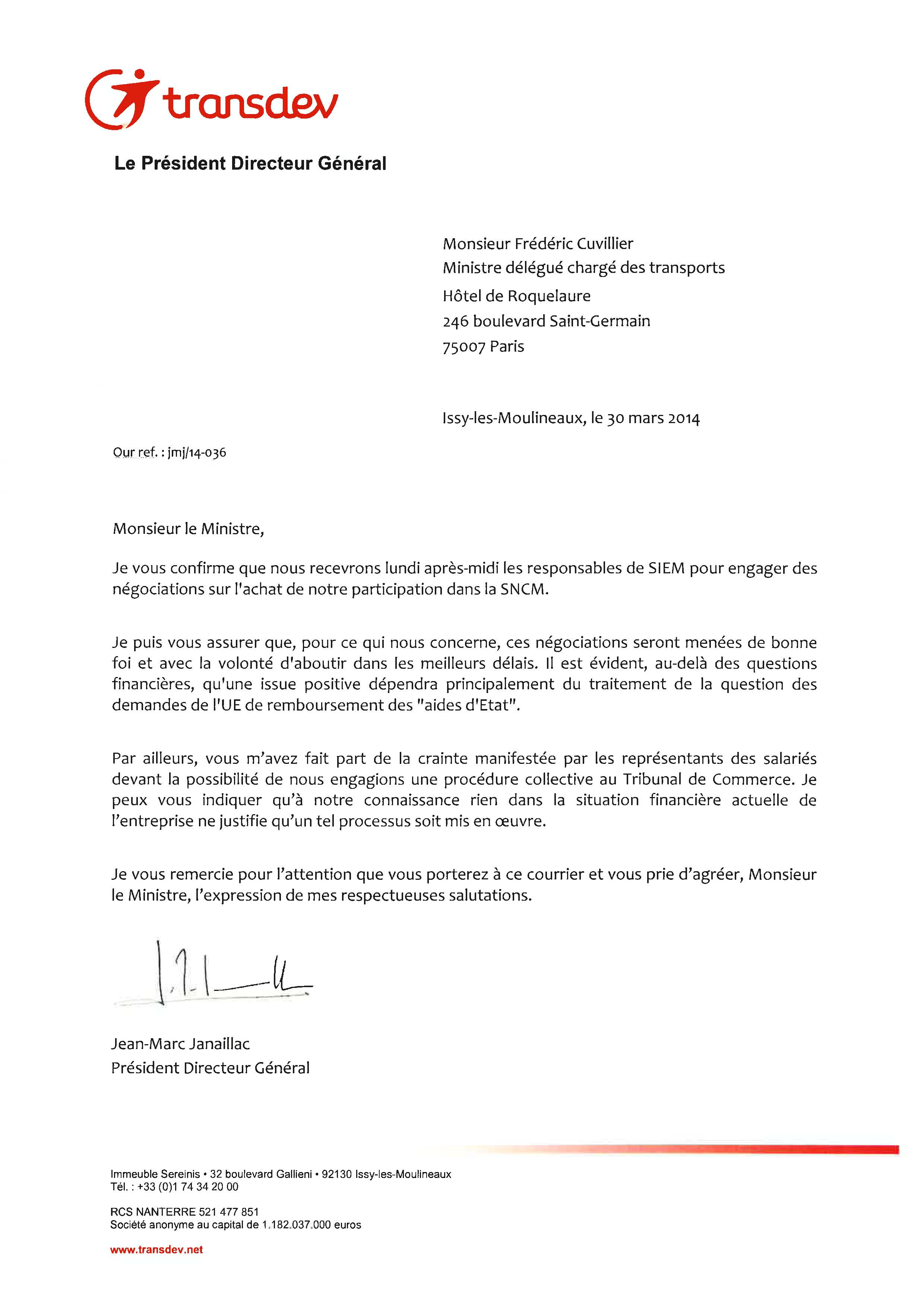  CFE-CGC de la SNCM :"Les comptes 2013 du groupe TRANSDEV sont enfin accessibles..."