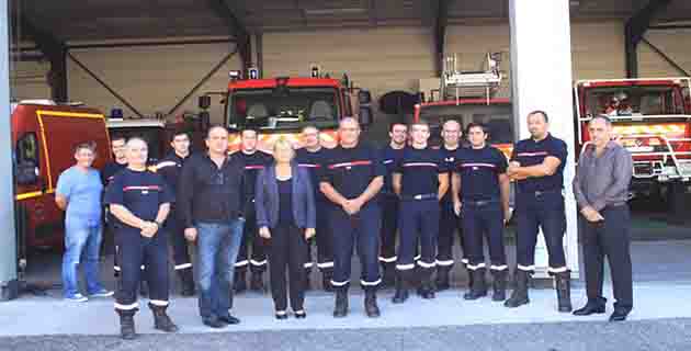 Visite d'Anne Ballereau au centre de secours de Calvi