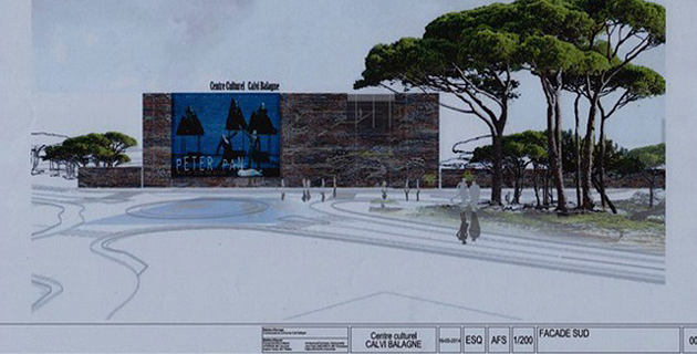 Un centre culturel Calvi-Balagne avec un théâtre et une salle de cinéma pour 2017