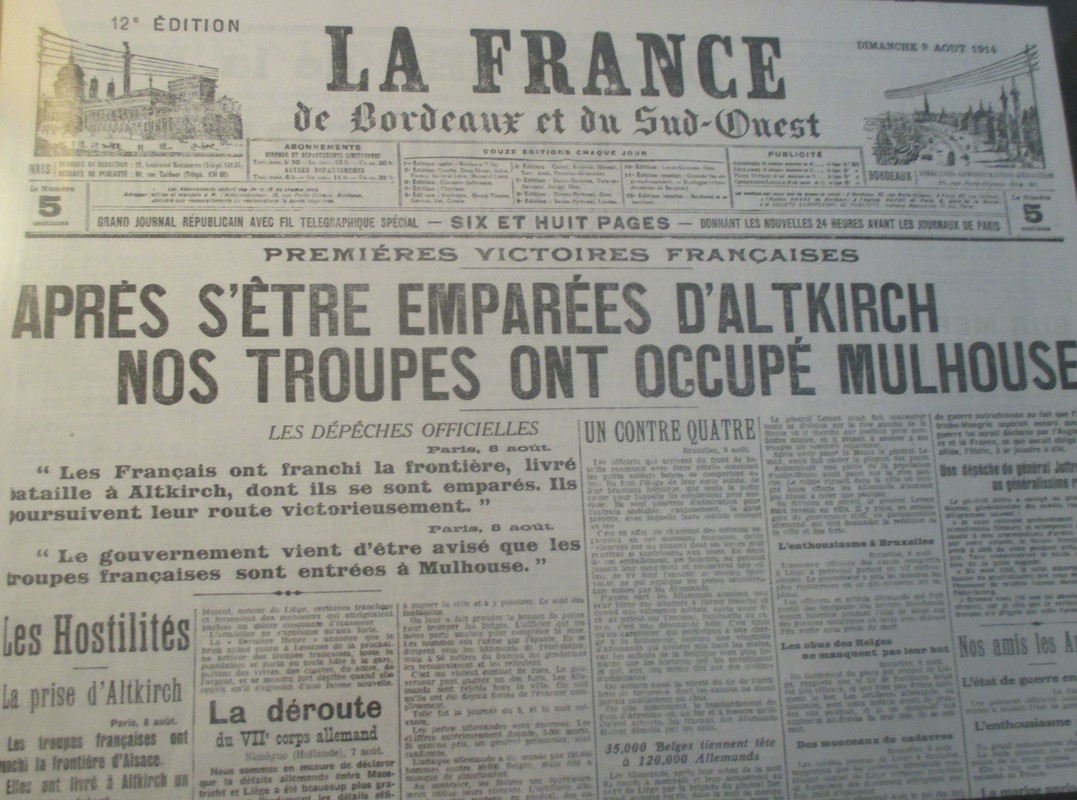 La Corse commémore le centenaire de la déclaration de la Grande Guerre